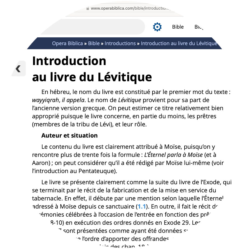 bible d’étude semeur, introductions